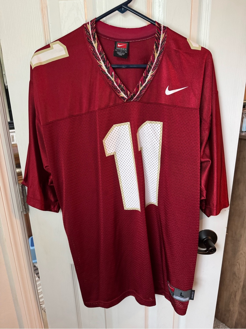 Nike Men’s Garnet Vintage Florida State (FSU) Football Jersey - #11